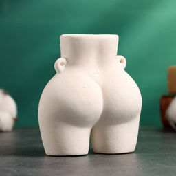 Подсвечник на 1 свечу TAKE IT EASY «Марта», керамика, белый песок, 10×6×8 см