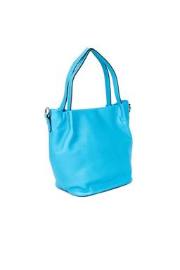 СИНЯЯ КОЖАНАЯ СУМКА С РУКАВАМИ