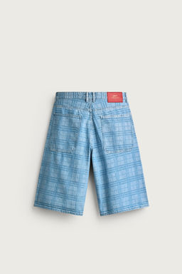 JORTS DENIM LAVADO ESTAMPADO / Azul claro - Zara фото 9