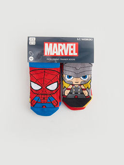 Spider-Man Desenli Erkek ?ocuk Patik ?orap 5li