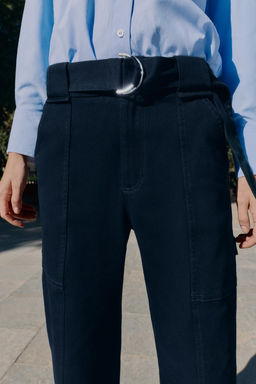 CARGO TROUSERS WITH BELT - Zara фото 10