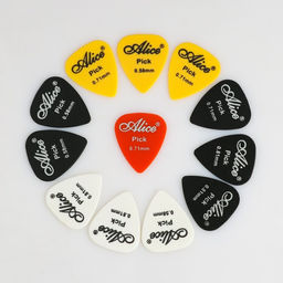 Набор медиаторов нейлон матовый (0.58-1.50mm) 12 шт., цветные