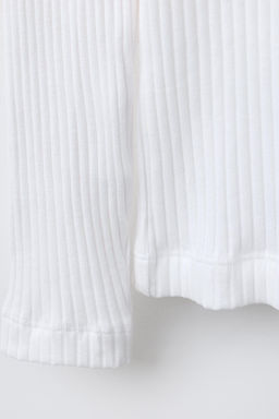 RIBBED TURTLENECK T-SHIRT - Zara фото 4