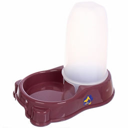 Автокормушка пластиковая "ДА БУДЕТ КОРМ!", цвет спелой вишни, 250мл / 500гр, 27.5*18*25см