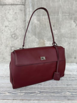 Женская кожаная сумка-портфель 8399-3 Бордо