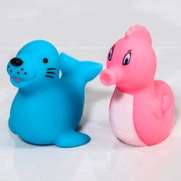 Резиновые игрушки для ванны Крошка Я «Малыши», с пищалкой, в наборе 12 шт.