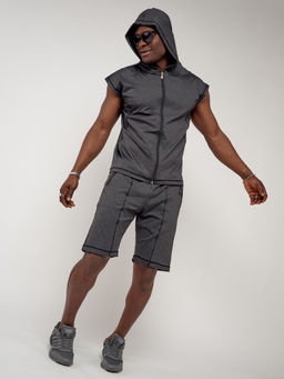 Спортивный костюм летний мужской темно-серого цвета 2262TC - FUYOUKAI фото 7