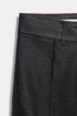 TRF WAXED LOW-RISE JEANS - Zara фото 9