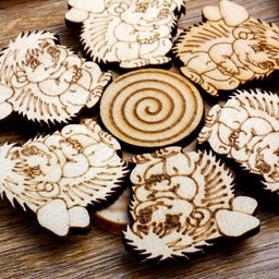 Цена за 2 шт. Подставка под горячее «Ёжики», d=11 см, можжевельник