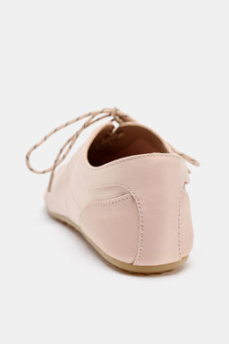 LACE-UP SPORTY BALLET FLATS - Zara фото 12