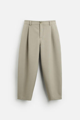 BALLOON FIT PLEATED TROUSERS - Zara фото 14