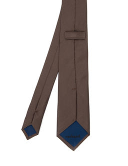 Коричневый шелковый галстук - Cacharel фото 5