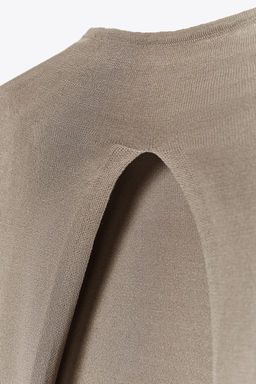KNIT TOP WITH TIE BACK - Zara фото 8