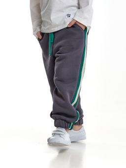 Брюки с лампасом для мальчика штаны спортивные 22-7681 светлый графит - Mini maxi фото 11