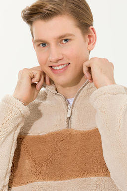 U. S. Polo Assn Мужская комфортная толстовка с воротником-стойкой и камнем - U.s. polo assn фото 2