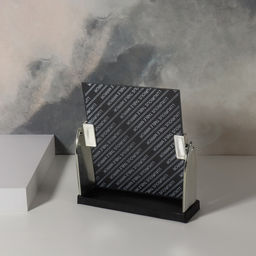 Зеркало настольное, прямоугольное, 17.5×19 см, (15×17 см), цвет серебряный