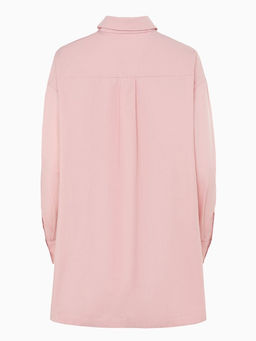 Костюм женский (рубашка, шорты) MINAKU: Oversize, тёмно-розовый, размер 42