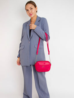 LACCOMA сумка Джулия-24-L815-маджента эко кожа хлопок  фото 5