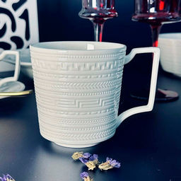 Кружка 400мл МАРСЕЛЬ в под.уп.Костяной фарфор арт.225-051 /LENARDI/