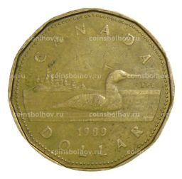 Монета 1 доллар 1989 года Канада