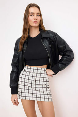 Koyu Kahverengi Ince Kemer Detayl? Mini Sort Etek Sort & Bermuda TWOAW26SR00056 - Trendyolmilla фото 16