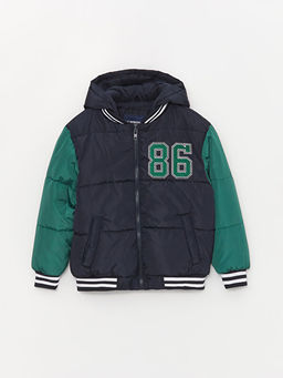 Kap??onlu Erkek ?ocuk ?i?me Mont