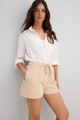 Trendyolmilla Haki %100 Pamuk Gabardin City Boy Bagc?kl? Sort & Bermuda TWOSS25SR00212 фото 8