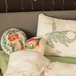 Постельное бельё 1.5-спальное «Этель» Dragon kingdom, бязь