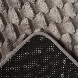 Коврик для ванной «Этель. Ромбы», 50×80 см, светло-серый