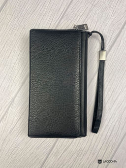 LACCOMA клатч 1-162-98-черный натуральная кожа полиэстер