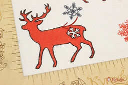 Рогожка Гренландия, цв.серый/красный, ВИД2, СОРТ2, ш.1.5м, хл-100%, 180гр/м.кв - Купава фото 2