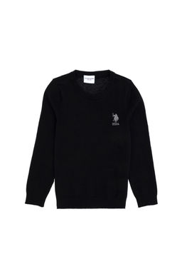 Boy Black Basic Sweater Surprise Discount в корзине - U.s. polo assn фото 4