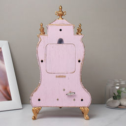 Часы настольные 28 см розовые / 63317H /уп 18/ музыкальные - Галеонтрейд фото 3