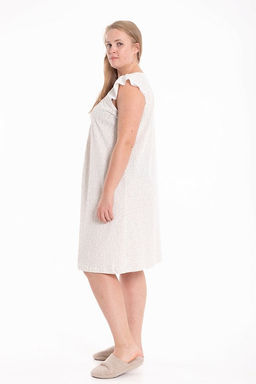 Сорочка М325405бб бежевый/белый - Елена фото 3