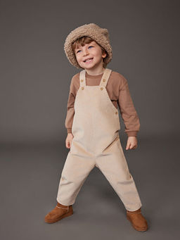 Bisiklet Yaka Erkek Bebek Ti??rt ve Salopet 2li