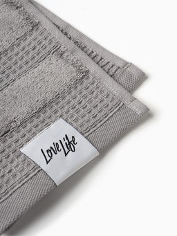 Полотенце вафельное LoveLife «Макан» 70×130 см, хлопок 100%, серое