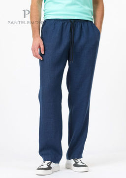 Мужские брюки из льняной ткани - Pantelemone фото 2