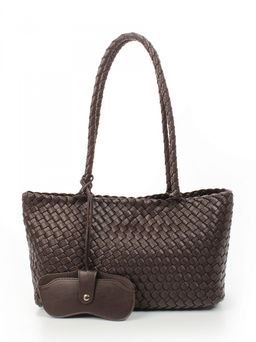 LACCOMA сумка СУ1056-темно-коричневый эко кожа хлопок