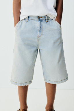 DENIM CARPENTER BERMUDA SHORTS - Zara фото 8