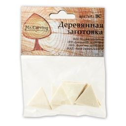 Заготовка для декорирования Mr. Carving BC-027 треугольники дерево 2.2 х 2.5 см 8 шт СК/Распродажа  фото 3