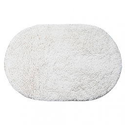 Коврик для ванной 40*60 см овал TERNI SWM-6010-CRM-B хлопок арт. 462-817