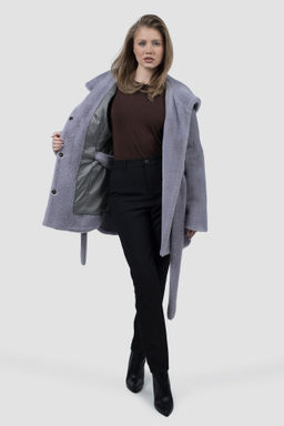 02-3293 Пальто женское утепленное (пояс)