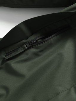 Парка зимняя подростковая для девочки с капюшоном и мехом темно-зеленого цвета 9536TZ - Valianly фото 15