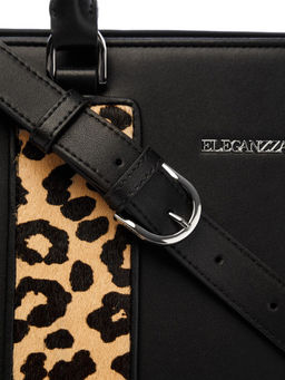 Сумка ELEGANZZA Z8865-8341 black/sand  фото 5