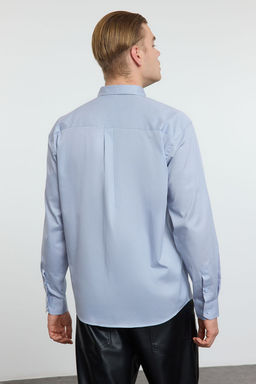 TRENDYOL MAN Limited Edition Gri Oversize Fit Cep Detayl? %100 Pamuk Gomlek TMNAW25GO00019 - Trendyolmilla фото 5