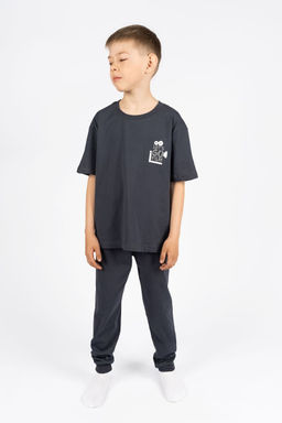 -10%! Пижама для мальчика Пижамамальчик Т.серый* 605 Be Friends