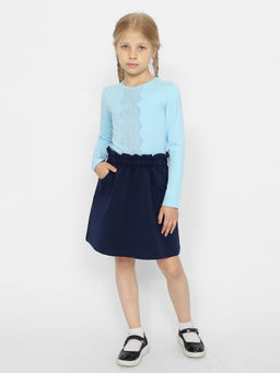 CRB wear/CWJG 63597-43 Джемпер для девочки,голубой/Ex.Cherubino  фото 3