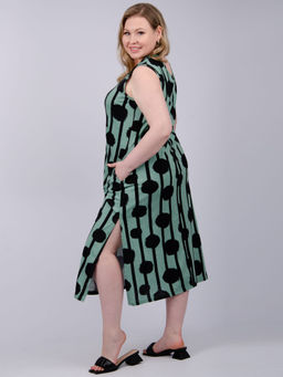 Сарафан "Сити 5" зелёный, трикотаж