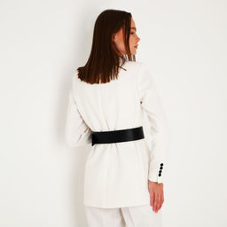 Ремень женский, ширина 6 см, пряжка металл, люверсы, цвет чёрный - Simaland фото 3