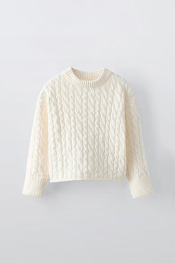 CABLE-KNIT CHENILLE SWEATER - Zara фото 6